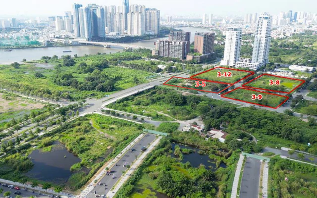4 lô 'đất vàng' Thủ Thiêm trở lại sàn với mức giá ấn tượng sau 5 năm sau cú bỏ cọc chấn động