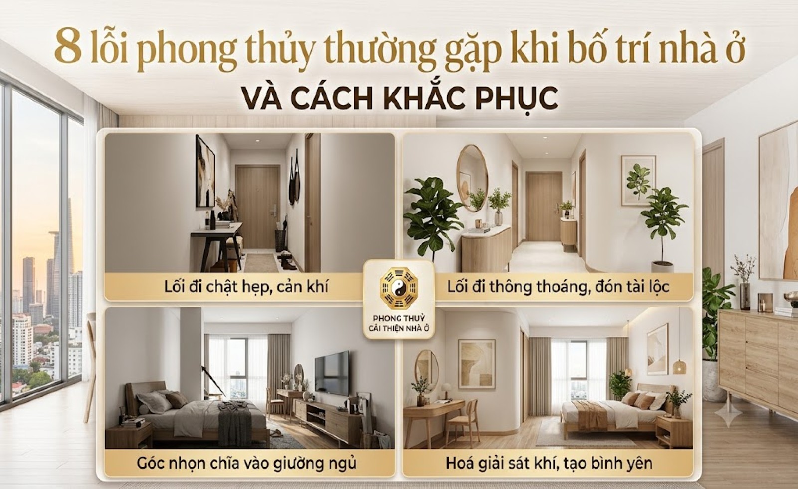 8 lỗi phong thủy thường gặp khi bố trí nhà ở và cách khắc phục