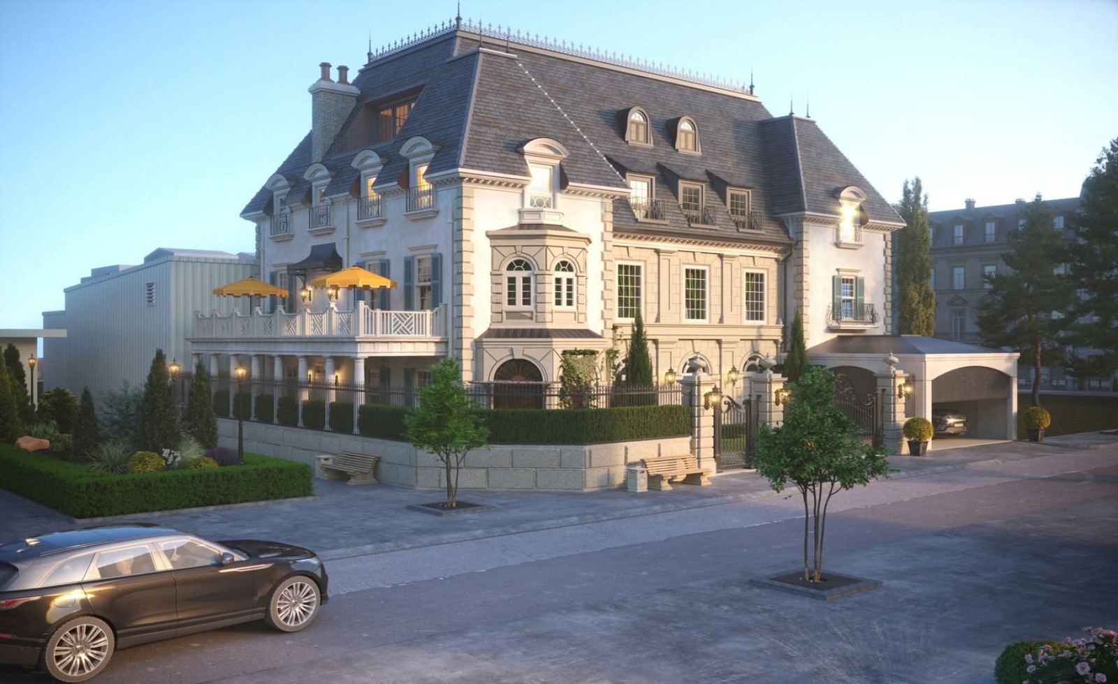 Ấn tượng thiết kế kiến trúc biệt thự theo phong cách cổ điển