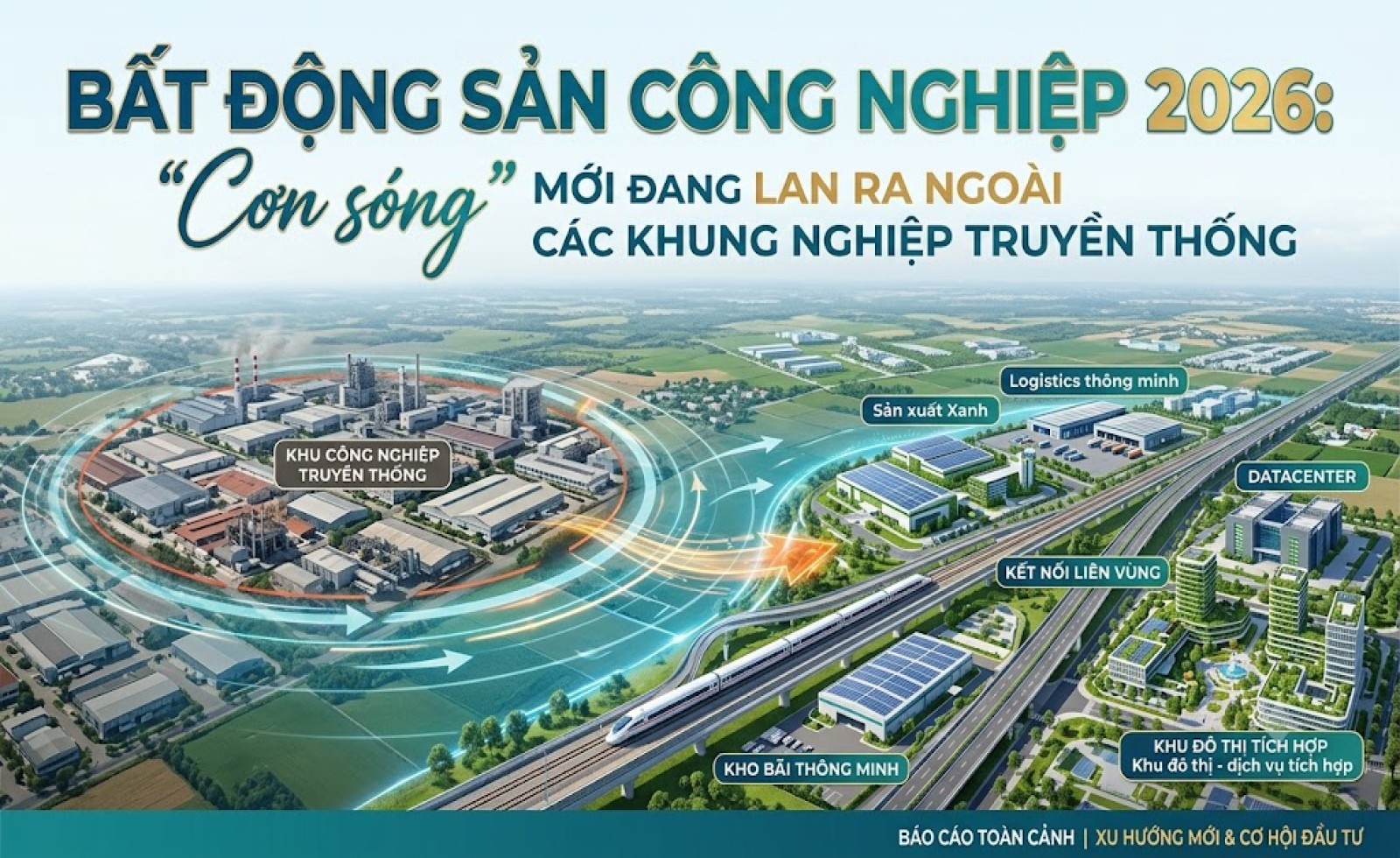 Bất động sản công nghiệp 2026: “Cơn sóng” mới đang lan ra ngoài các khu công nghiệp truyền thống