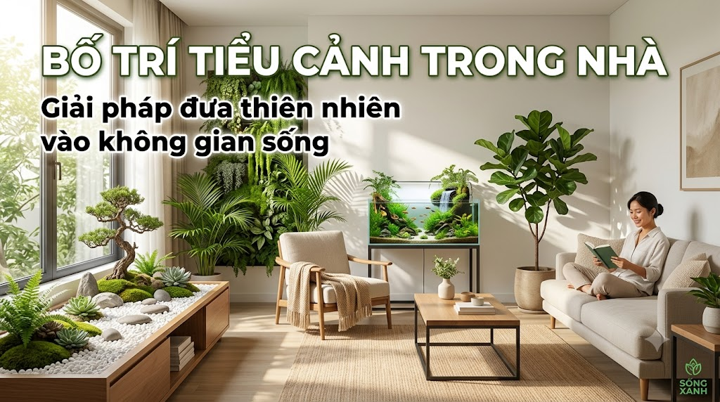 Bố trí tiểu cảnh trong nhà: Giải pháp đưa thiên nhiên vào không gian sống
