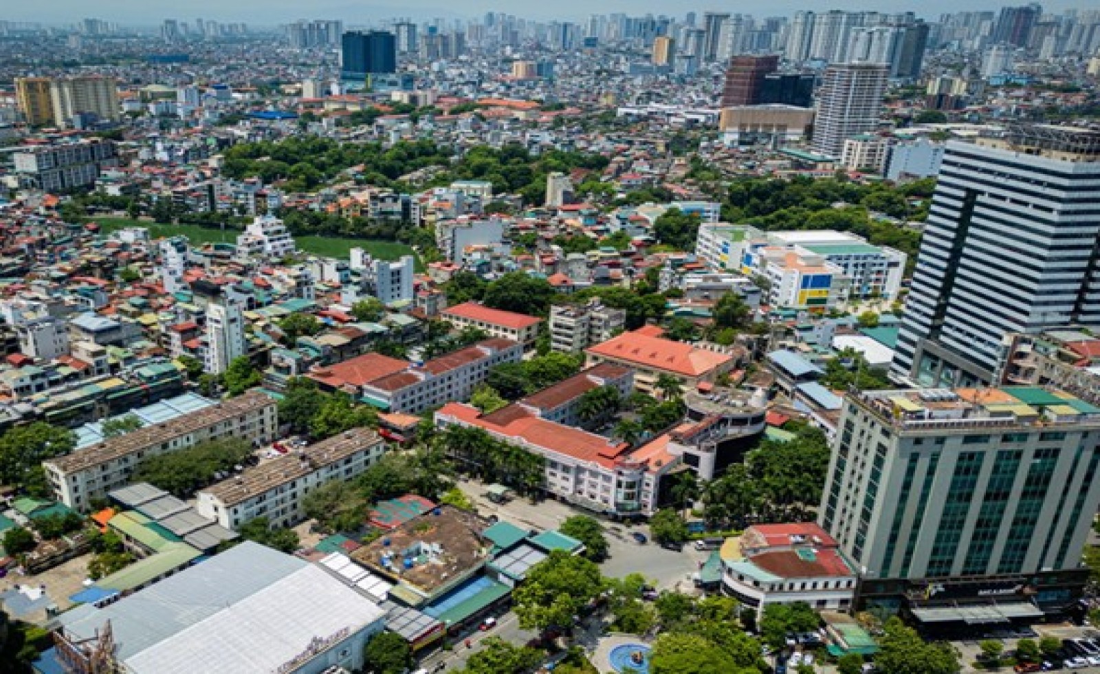 Cận cảnh khu 'đất vàng' Hà Nội được đề xuất xây tháp đôi cao nhất thế giới