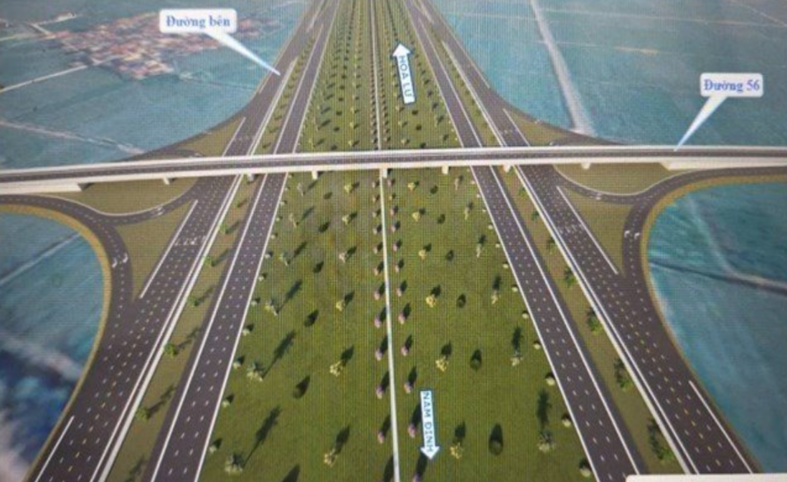 Chuẩn bị thu hồi gần 370ha đất của 12 phường, xã ở Ninh Bình để làm tuyến đường dài 21km kết nối đô thị Hoa Lư - Nam Định