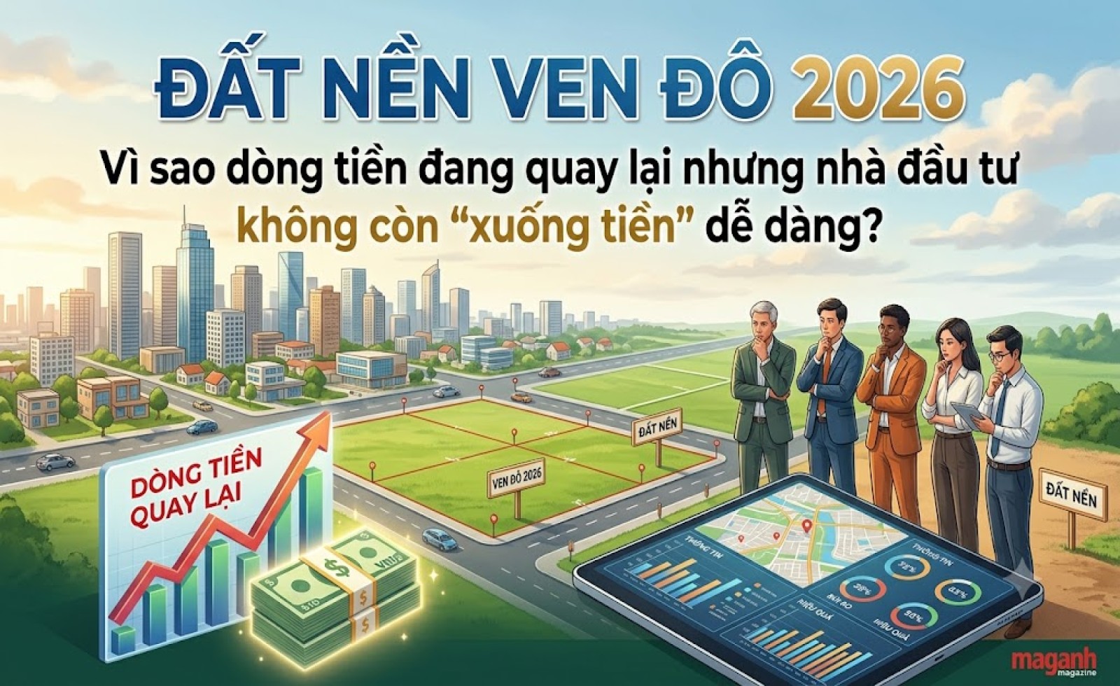 Đất nền ven đô 2026: Vì sao dòng tiền đang quay lại nhưng nhà đầu tư không còn “xuống tiền” dễ dàng?
