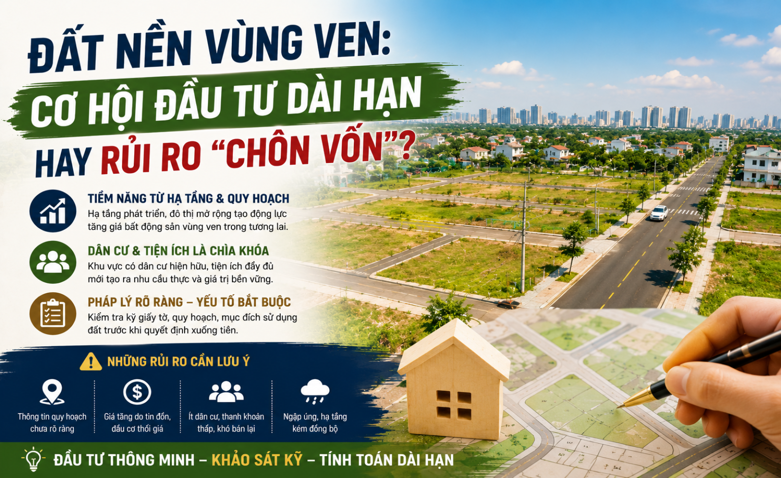 Đất nền vùng ven: Cơ hội đầu tư hay bài toán chờ đợi dài hạn?