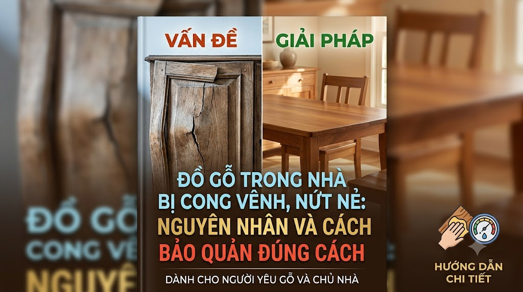 Đồ Gỗ Trong Nhà Bị Cong Vênh, Nứt Nẻ: Nguyên Nhân Và Cách Bảo Quản Đúng Cách