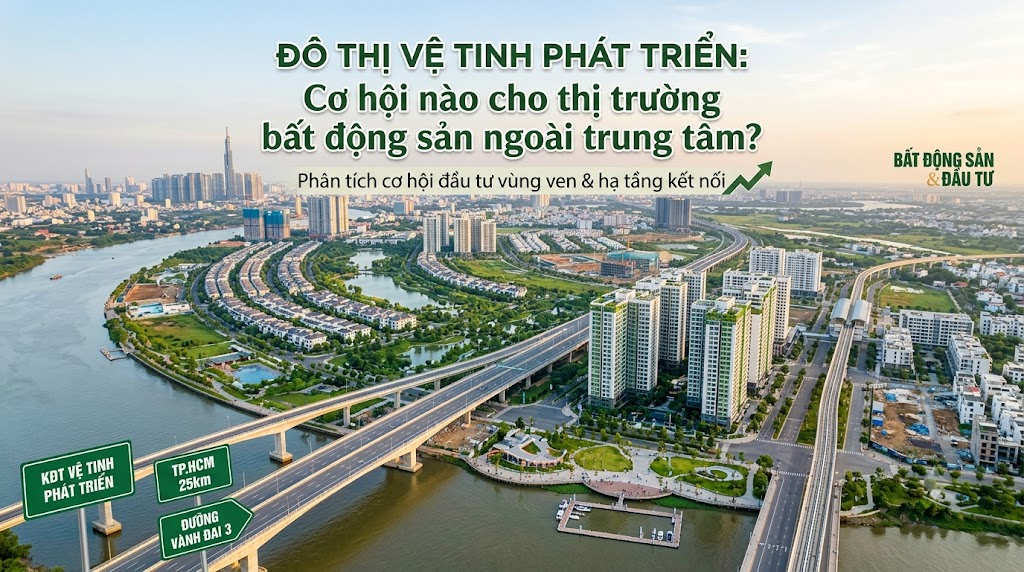 Đô thị vệ tinh phát triển: Cơ hội nào cho thị trường bất động sản ngoài trung tâm?