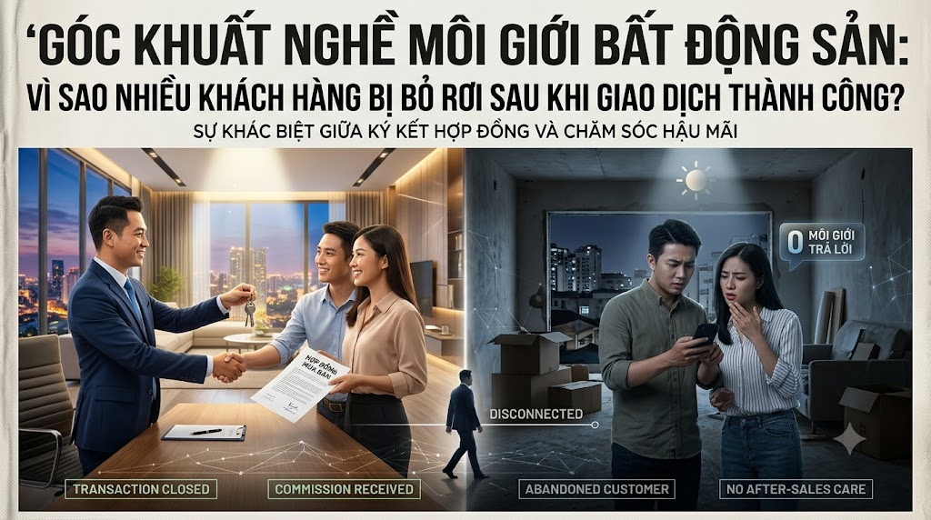 Góc Khuất Nghề Môi Giới Bất Động Sản: Vì Sao Nhiều Khách Hàng Bị Bỏ Rơi Sau Khi Giao Dịch Thành Công?