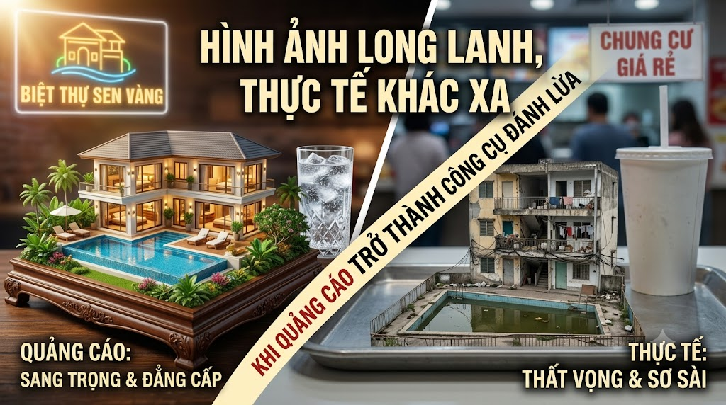 HÌNH ẢNH LONG LANH, THỰC TẾ KHÁC XA – KHI QUẢNG CÁO TRỞ THÀNH CÔNG CỤ ĐÁNH LỪA