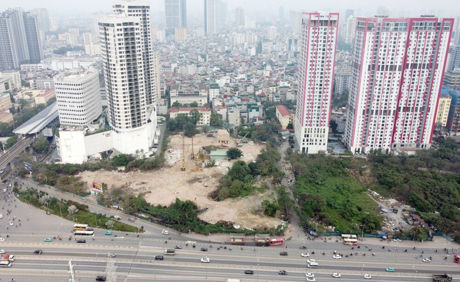 Khu 'đất vàng' quây tôn nhiều năm ở Cầu Giấy hứa hẹn mọc tòa tháp 28 tầng