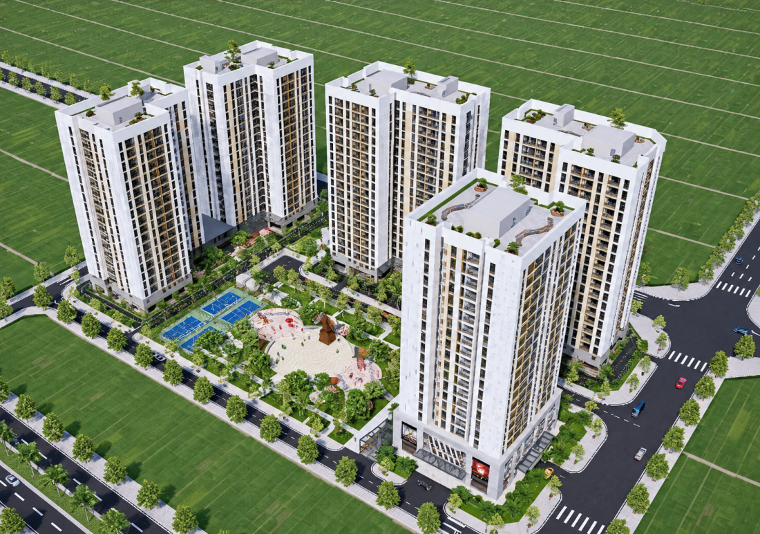 Khu nhà ở xã hội Đức Thượng tọa lạc tại xã Hoài Đức TP.Hà Nội