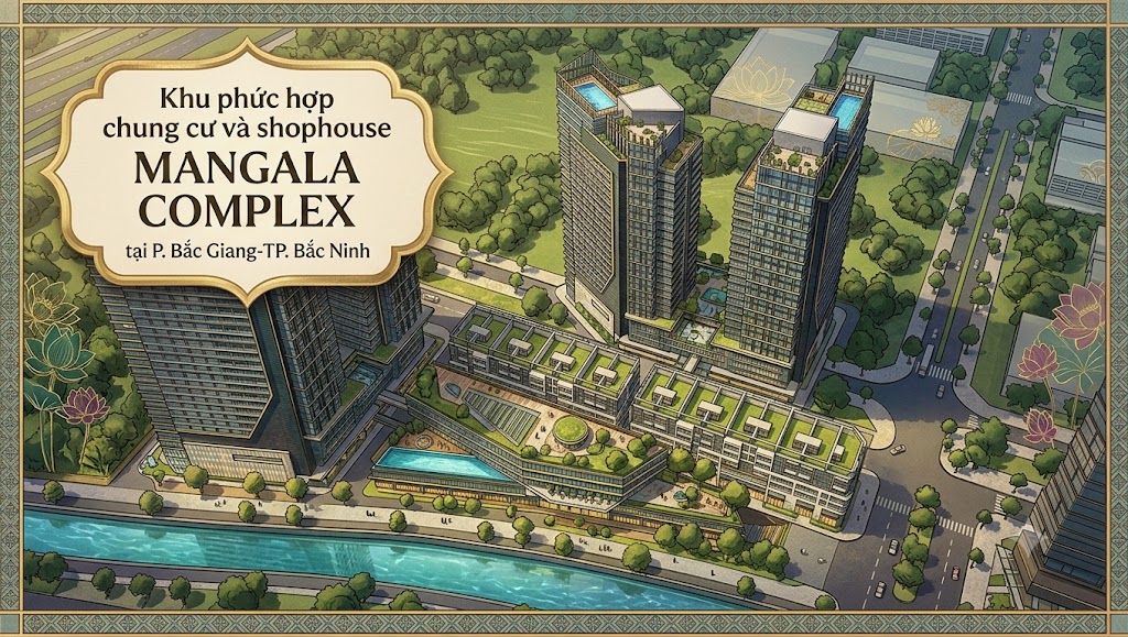 Khu phức hợp chung cư và shophouse Mangala Complex: tại P. Bắc Giang-TP. Bắc Ninh