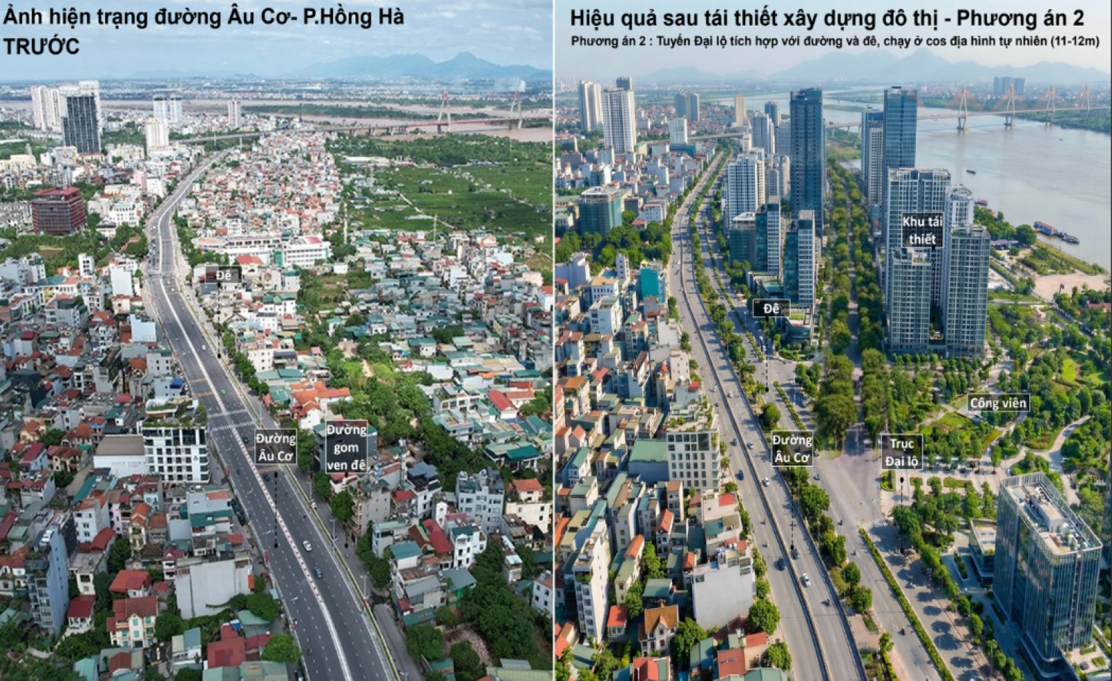 Lùi hạn hoàn thành quy hoạch phân khu đại lộ cảnh quan sông Hồng