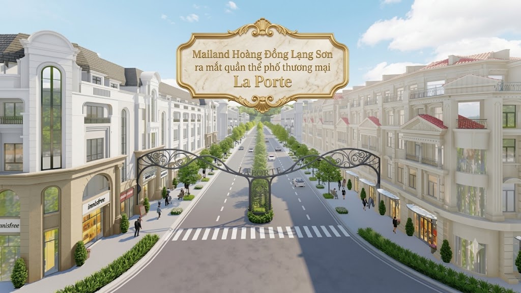 Mailand Hoàng Đồng Tỉnh Lạng Sơn ra mắt quần thể phố thương mại La Porte