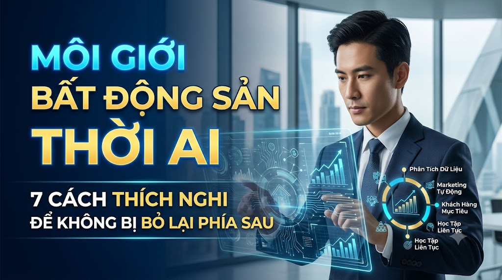 Môi giới bất động sản thời AI: 7 cách thích nghi để không bị bỏ lại phía sau