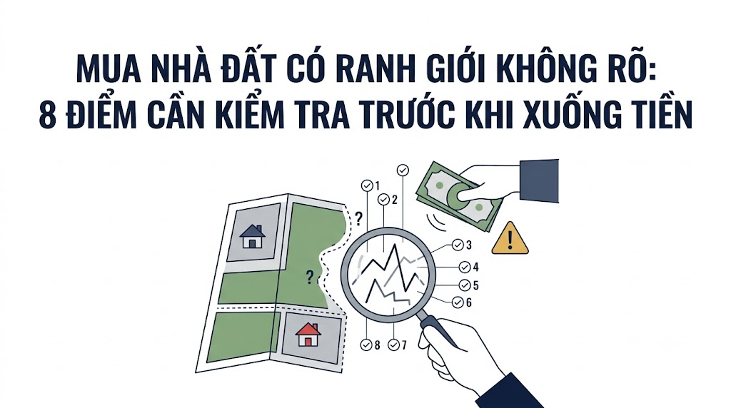 Mua nhà đất có ranh giới không rõ: 8 điểm cần kiểm tra trước khi xuống tiền
