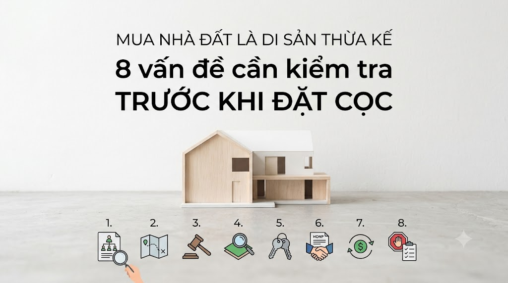 Mua nhà đất là di sản thừa kế: 8 vấn đề cần kiểm tra trước khi đặt cọc