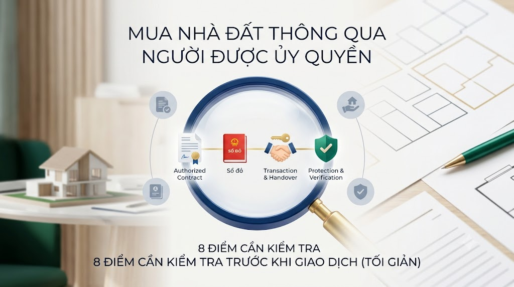 Mua nhà đất thông qua người được ủy quyền: 8 điểm cần kiểm tra trước khi giao dịch