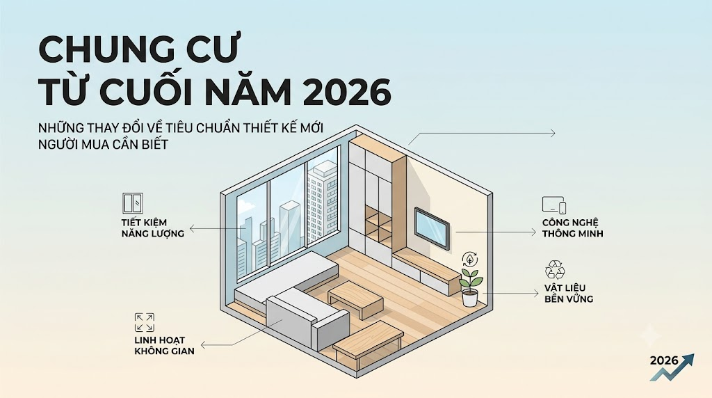 Nhà chung cư từ cuối năm 2026: Những thay đổi về tiêu chuẩn thiết kế người mua cần biết