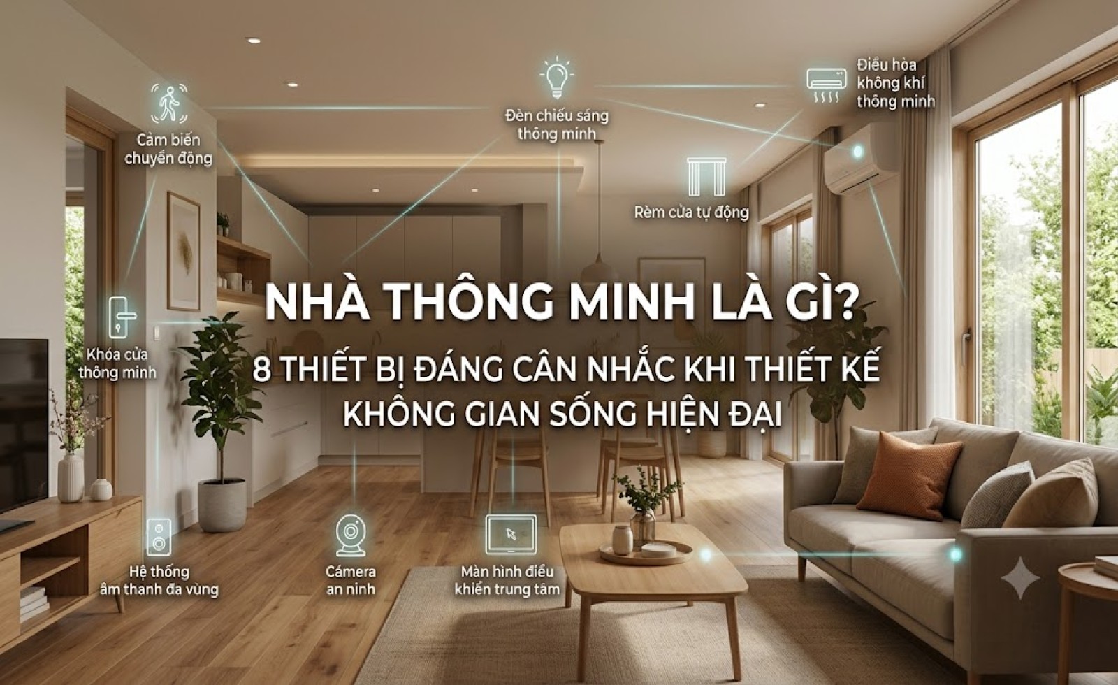 Nhà thông minh là gì? 8 thiết bị đáng cân nhắc khi thiết kế không gian sống hiện đại
