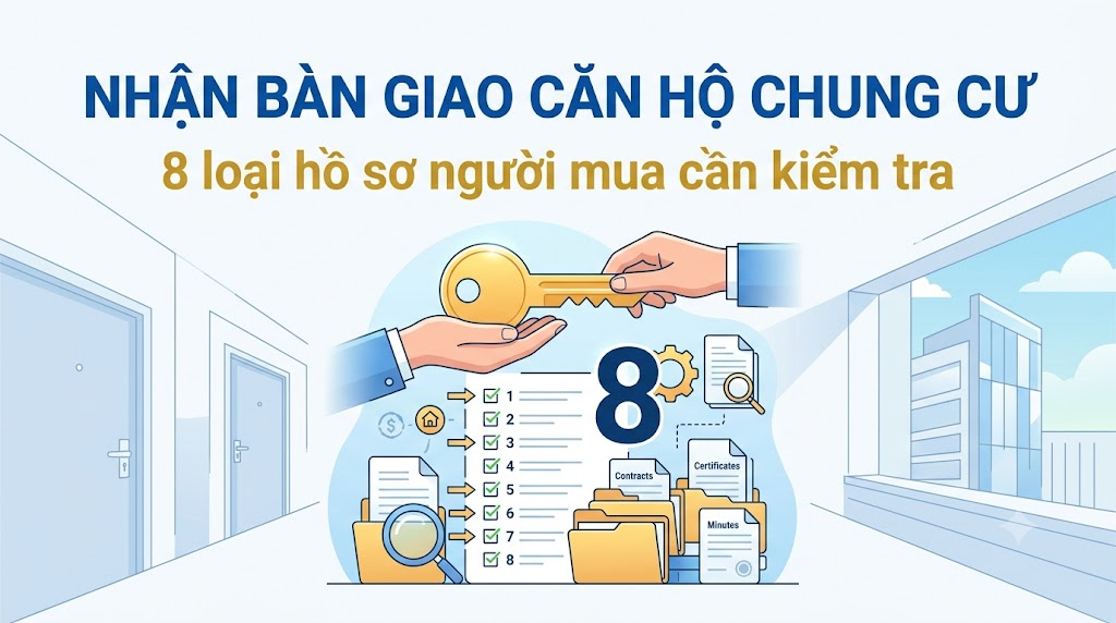Nhận bàn giao căn hộ chung cư: 8 loại hồ sơ người mua cần kiểm tra
