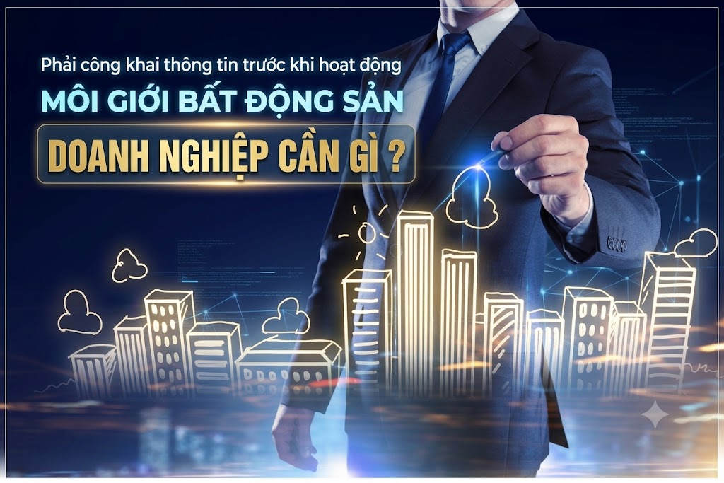 Phải công khai thông tin trước khi hoạt động môi giới bất động sản doanh nghiệp cần gì ?