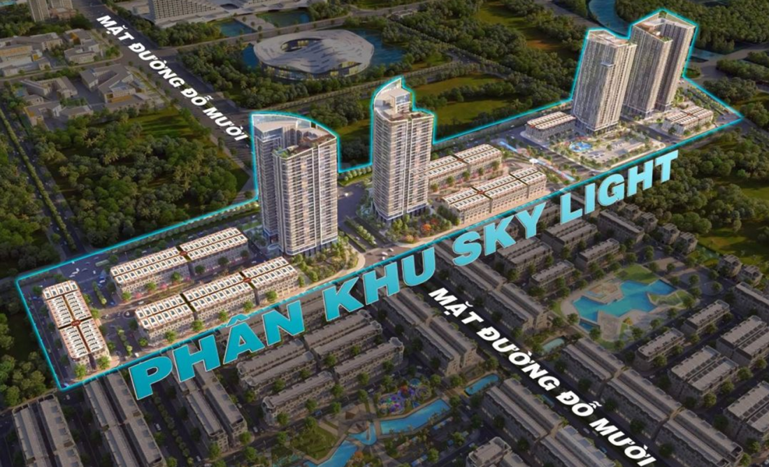 Phân khu Sky Light – Hoàng Huy New City Hải Phòng tạo lạc tại phường Thủy Nguyên, TP.Hải Phòng