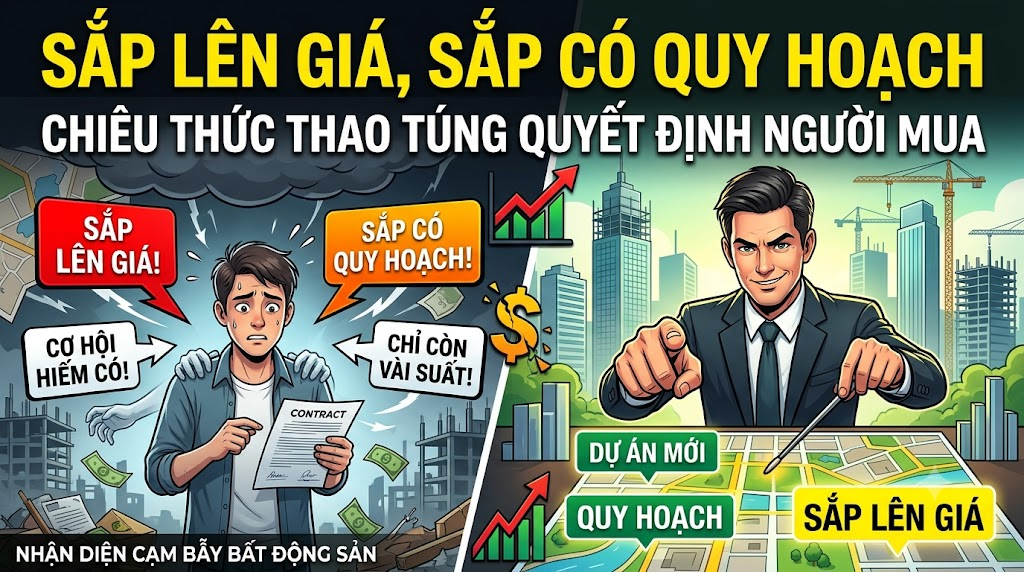 “SẮP LÊN GIÁ, SẮP CÓ QUY HOẠCH” – CHIÊU THỨC THAO TÚNG QUYẾT ĐỊNH NGƯỜI MUA