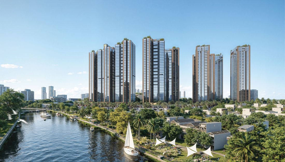 Sunshine Sky City tọa lạc tại đường Phú Thuận, phường Tân Mỹ, TP.HCM