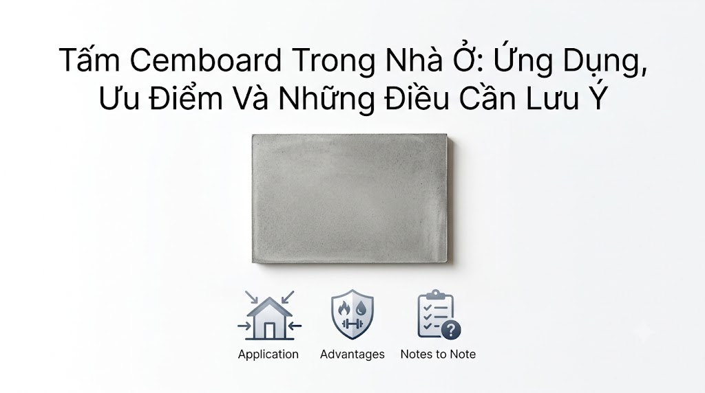 Tấm Cemboard Trong Nhà Ở: Ứng Dụng, Ưu Điểm Và Những Điều Cần Lưu Ý
