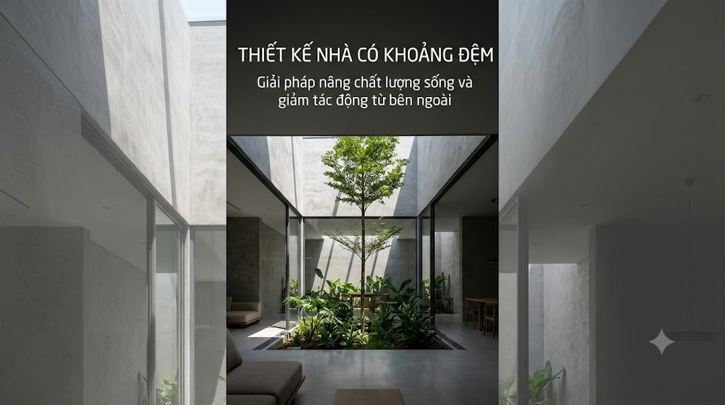 Thiết kế nhà có khoảng đệm: Giải pháp nâng chất lượng sống và giảm tác động từ bên ngoài