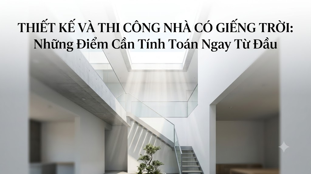 Thiết Kế Và Thi Công Nhà Có Giếng Trời: Những Điểm Cần Tính Toán Ngay Từ Đầu