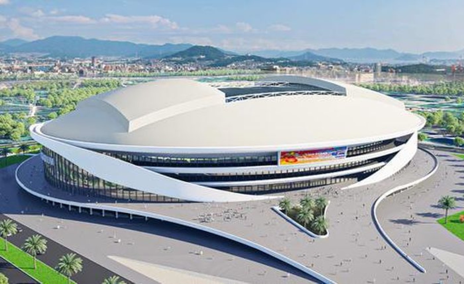 Toàn cảnh công trường sân vận động 60.000 chỗ lớn thứ 2 Việt Nam: Có mặt bằng "sạch" sau 2 tháng, máy móc phủ kín, sắp hoàn thành san lấp