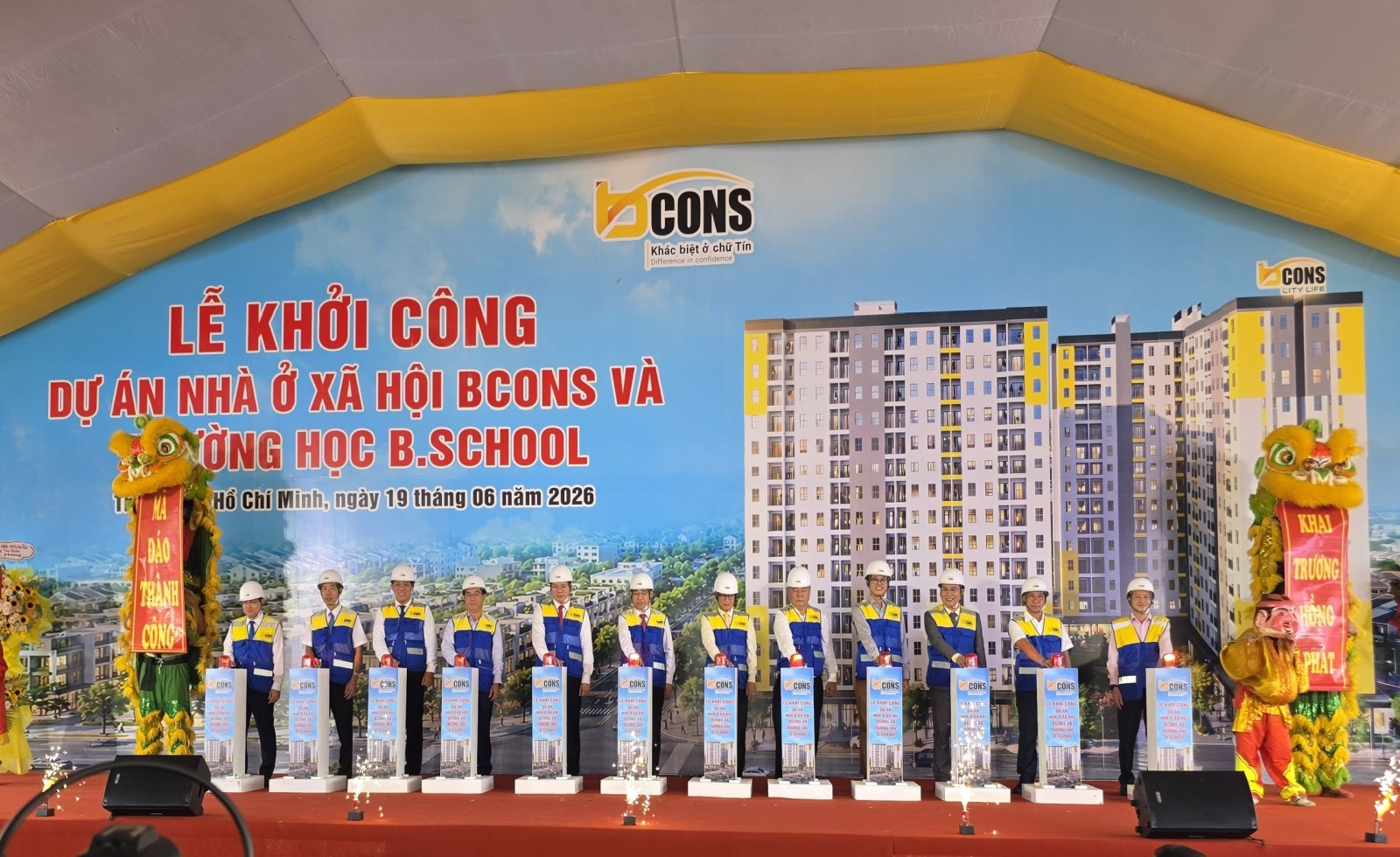 TP.HCM: Khởi công dự án hơn 800 căn nhà ở xã hội tại Tân Uyên