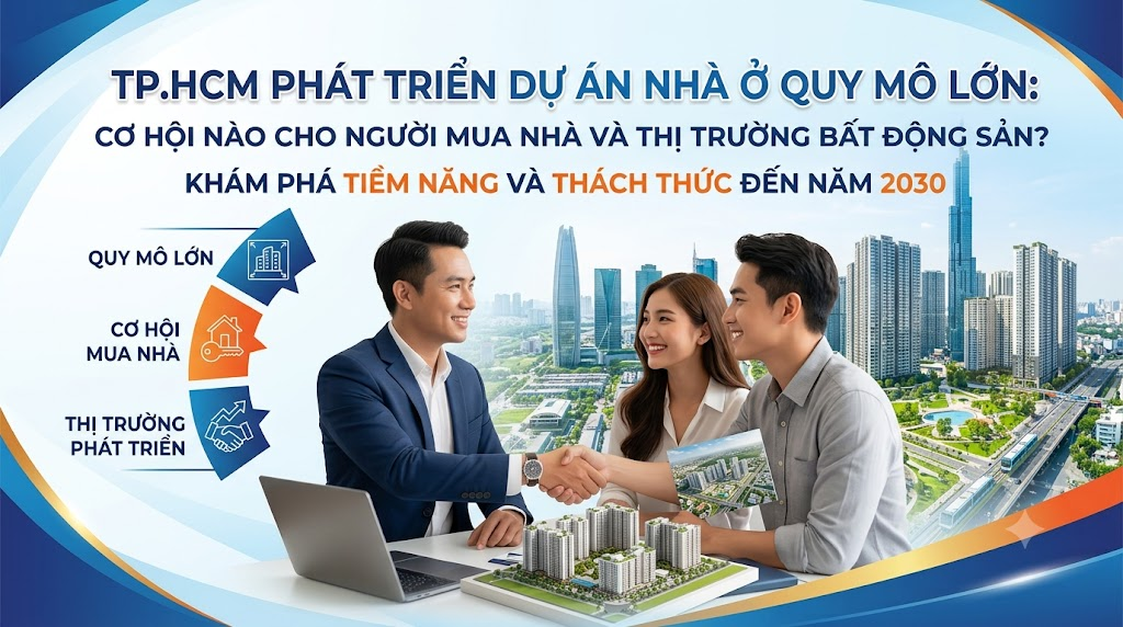 TP.HCM phát triển dự án nhà ở quy mô lớn: Cơ hội nào cho người mua nhà và thị trường bất động sản?
