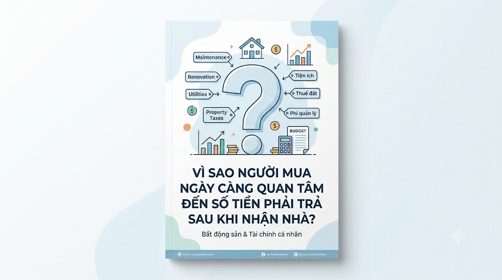Vì sao người mua ngày càng quan tâm đến số tiền phải trả sau khi nhận nhà?