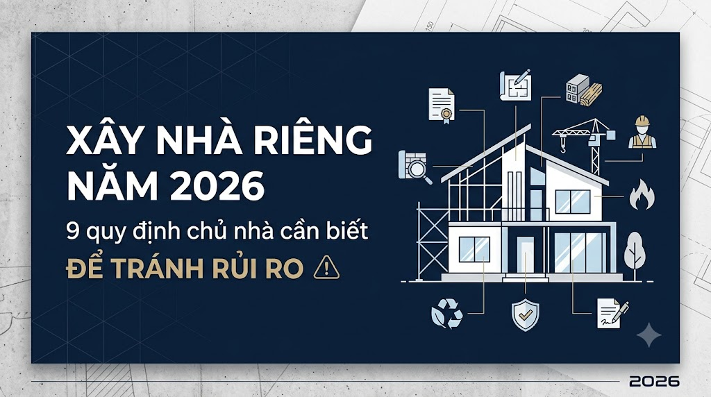 Xây nhà riêng năm 2026: 9 quy định chủ nhà cần biết để tránh rủi ro