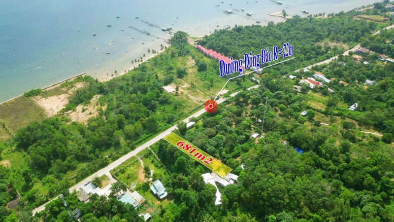Bán đất 681.4m² Mặt tiền 10m Cây Sao, Hàm Ninh giá 3.8 tỷ tại Đặc khu Phú Quốc