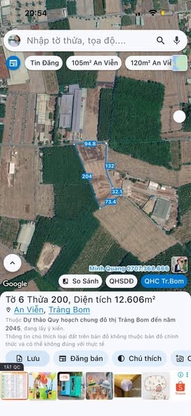 🔥 BÁN ĐẤT RỘNG LỚN ẤP AN PHÚ - XÃ AN VIỄN - TRẢNG BOM - ĐỒNG NAI 🔥