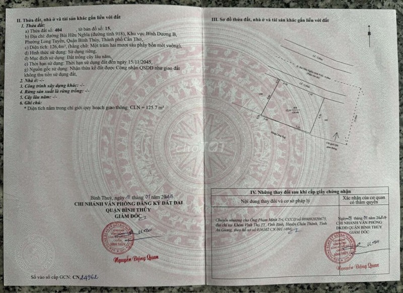 Bán nhà ngay chợ Bông Vang