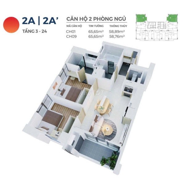 CĂN 2PN NGẮM TRỌN BIỂN + NÚI SƠN TRÀ DỰ ÁN HIYORI CHỈ 4,6 TỶ