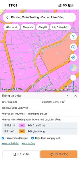 CẦN BÁN GẤP ĐẤT NN SỔ HỒNG RIÊNG ĐƯỜNG OTO OTO TP ĐÀ LẠT