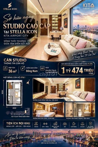 Căn hộ chung cư cao cấp tại Kita Airport chào bán 31căn STUDIO giá HOT