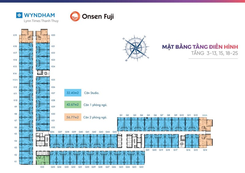 Cần nhượng lại căn tầng 16 tòa Q Wyndham Thanh Thủy - chỉ 1,7 tỷ