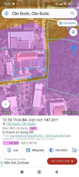 Chính chủ Bán Đất 159 m2 full thổ cư giá 1.15 tỷ tại Thị trấn Cần Đước - Huyện Cần Đước - Long An (sát Quốc lộ 50)