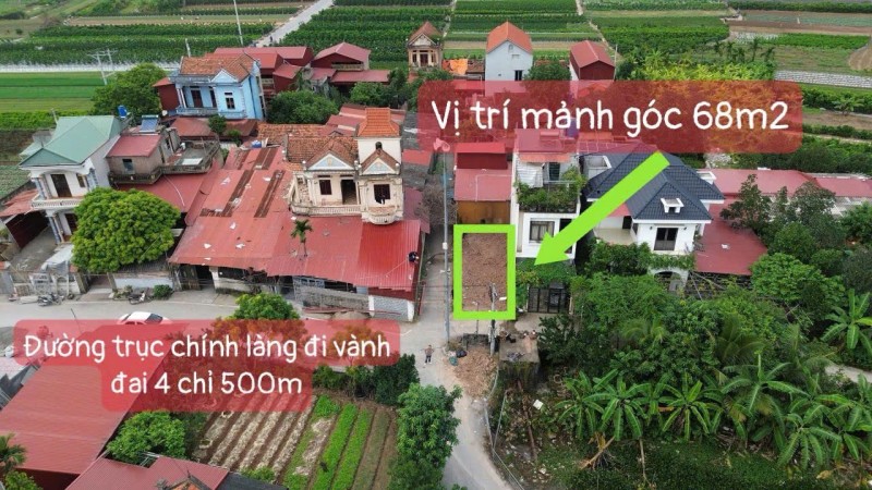 Chính chủ bán nhanh mảnh góc trục chính mễ sở văn giang hưng yên
