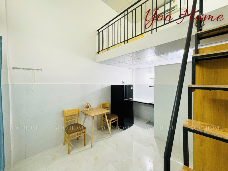Cho thuê phòng Duplex Quận 7 có gác, máy lạnh, tủ lạnh – 4,8 triệu/tháng