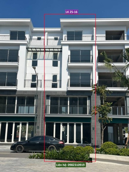 Cho thuê shophouse Palm Manor Việt Trì, LK 25/16, vị trí Quảng trường trung tâm