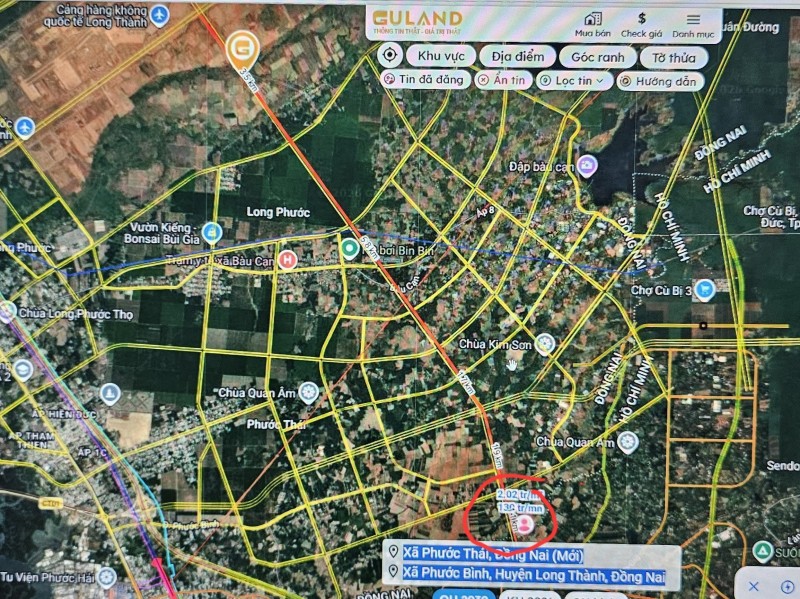 Đất chính chủ- 1930 m2, có 300 m2 thổ cư. hai mặt tiền, giá 3.75 tỷ