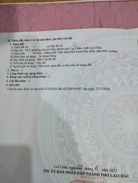 Chính chủ bán nhanh lô đất mặt đường Bế Văn Đàn phường Đoàn Kết - Ảnh 1
